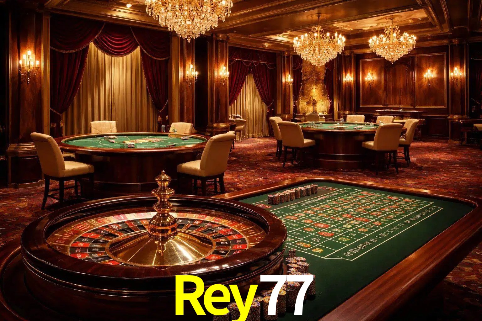 Una escena premium de mesa de casino en vivo con cartas, elementos de ruleta y un ambiente pulido de estudio de transmisión.